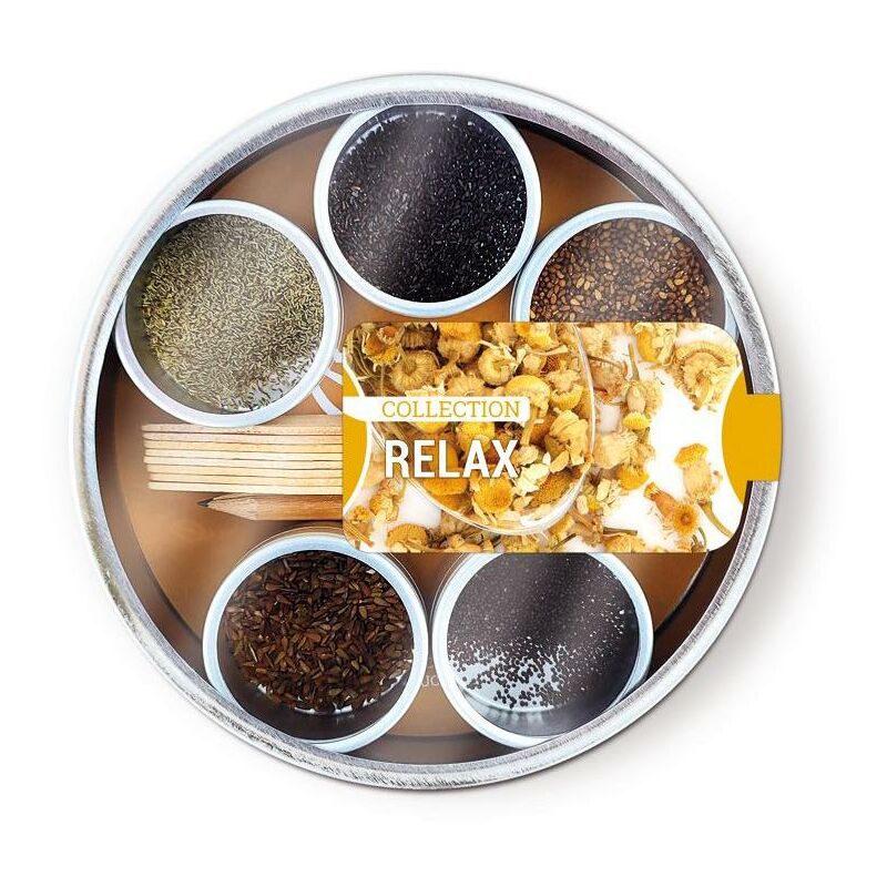 

Lata de semillas relax collection