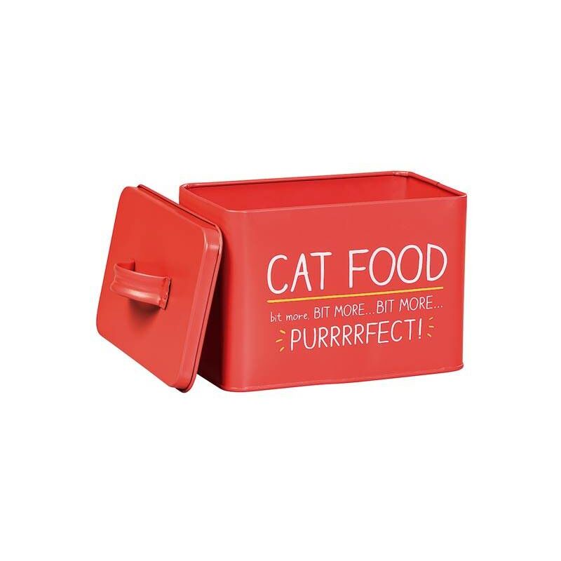 

Lata para comida de mascotas Purrfect Roja