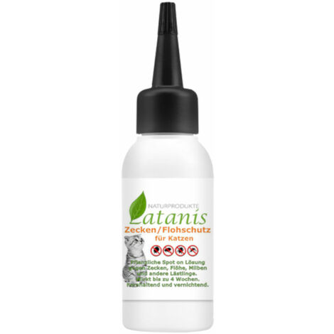 Latanis KT17 Forte - Zeckenschutz Flohschutz für Katzen, Extra starke Spot on Tropfen - 50 ml