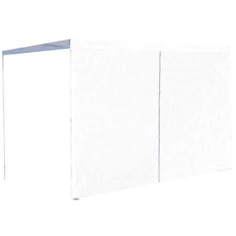Laterales Individuales Carpas Plegables - Lateral con Puerta 3 Metros Eco - Blanco