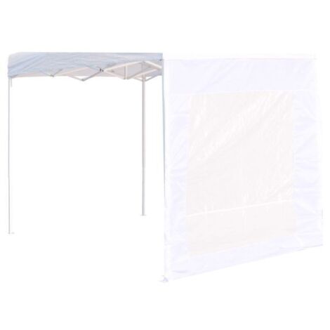 Laterales Individuales Carpas Plegables - Lateral con Ventana 2 Metros Eco - Blanco