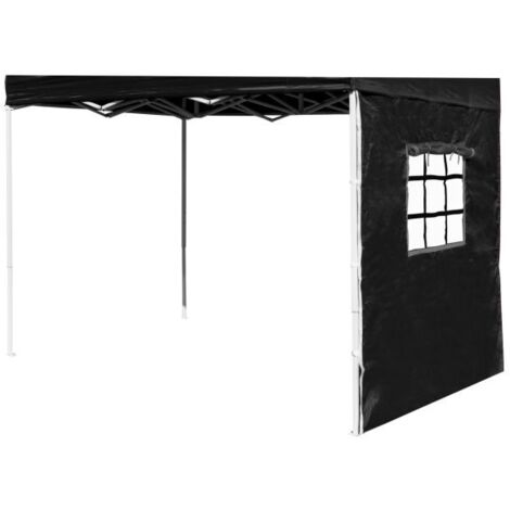 Laterales Individuales Carpas Plegables - Lateral con Ventana 2 Metros Eco - Negro