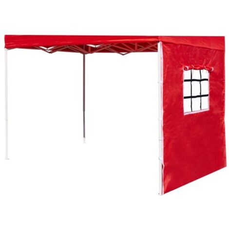 Laterales Individuales Carpas Plegables - Lateral con Ventana 2 Metros Eco - Rojo