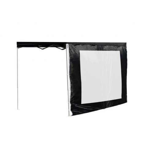 Laterales Individuales Carpas Plegables - Lateral con Ventana 3 Metros Eco - Negro
