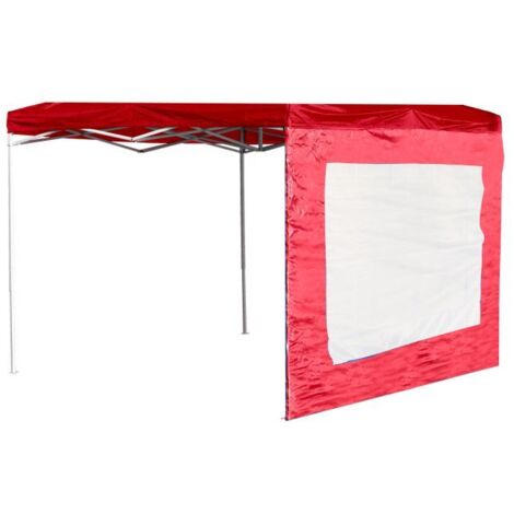 Laterales Individuales Carpas Plegables - Lateral con Ventana 3 Metros Eco - Rojo