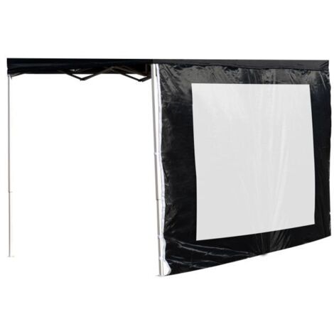 Laterales Individuales Carpas Plegables - Lateral con Ventana 3 Metros Master - Negro
