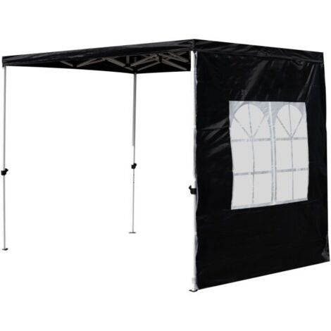 Laterales Individuales Carpas Plegables - Lateral con Ventana Inglesa 2 Metros Master - Negro