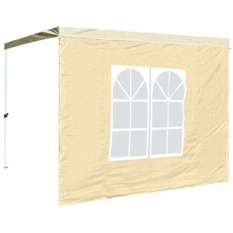 Laterales Individuales Carpas Plegables - Lateral con Ventana Inglesa 3 Metros Master - Crema