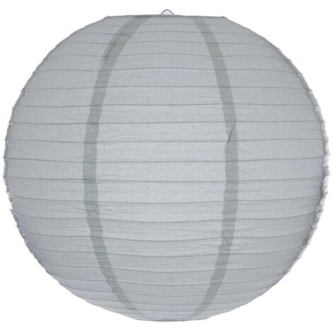 Laterne Kugel Papier D45cm - Hellgrau