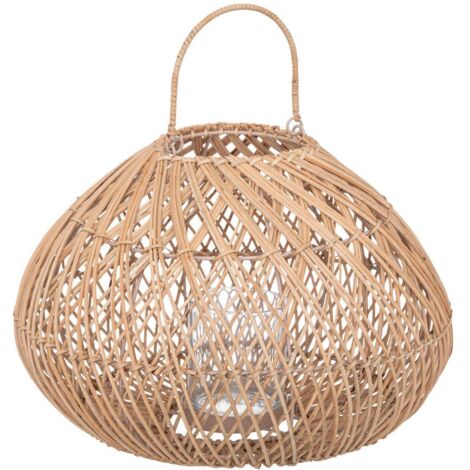 Laterne Lour Metall und Rattan - H27 cm