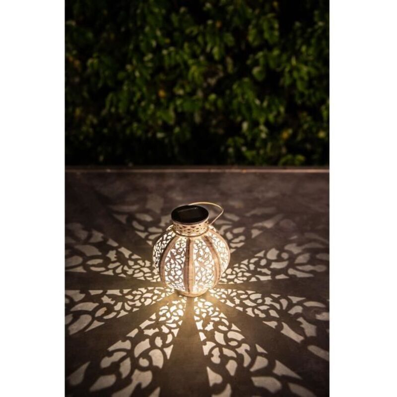Laterne M Tal Vintage Beige 10 Lumen H17cm - Galix
