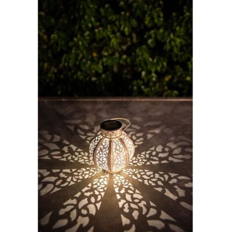 LATERNE M TAL VINTAGE BEIGE 10 LUMEN H17CM - GALIX