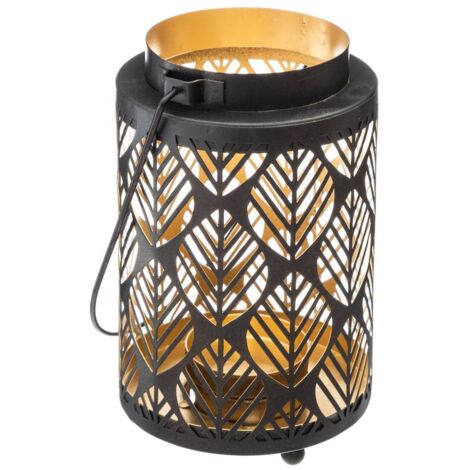 Laterne mit Metalldesign H13 cm