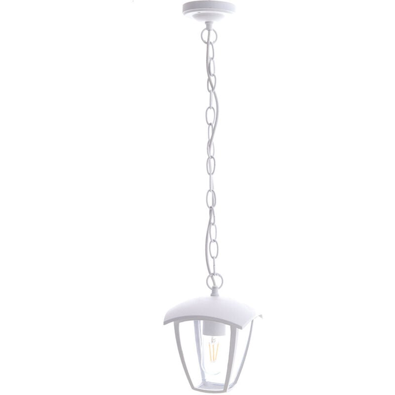 Lanterne Suspendue Blanche Douille E27 IP44