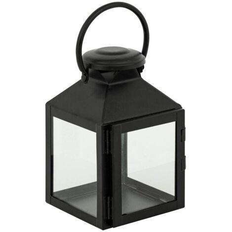 Laterne Winy Metall schwarz H17cm - Atmosphera créateur d'intérieur