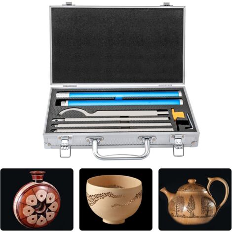 Lathe Turning Tools Set d'outils de tournage en carbure de tungstène pour bois - Outils de finition - Outil de découpe pour bois - Convient pour le traitement rapide des produits en bois sur