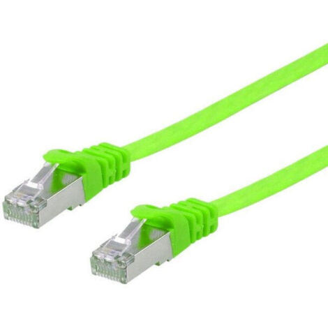 Latiguillo Apantallado Cat.6a U/ftp Plano Lsoh 0.5m Color Verde Equip 607647