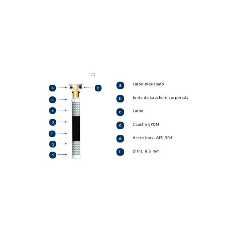 

Latiguillo Calefaccion Mh 3/4-3/4'-50Cm 16B 110º Inox Gigante Filnox