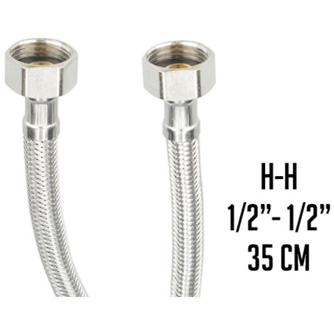 LATIGUILLO INOX. H1/2" X H1/2" 35 CM