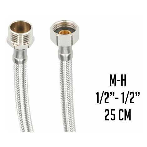 LATIGUILLO INOX. M1/2" X H1/2" 25 CM