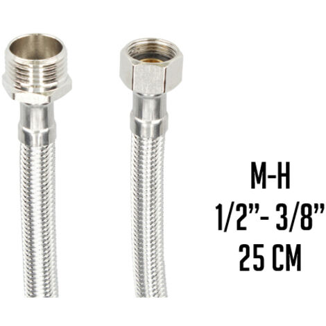 LATIGUILLO INOX. M1/2" X H3/8" 25 CM