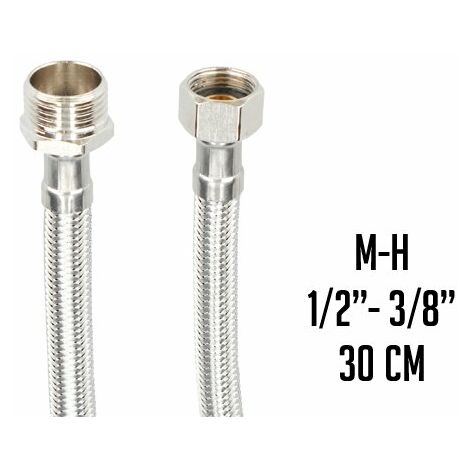 LATIGUILLO INOX. M1/2" X H3/8" 30 CM