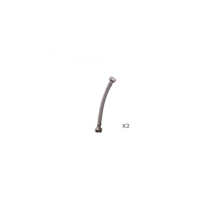 

Latiguillo inoxidable hembra 3/8 - hembra 1/2 300 mm. 2 piezas