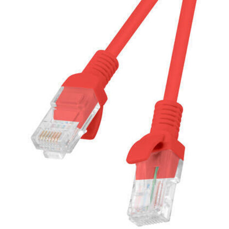 LATIGUILLO LANBERG CAT.5E UTP 3M ROJO