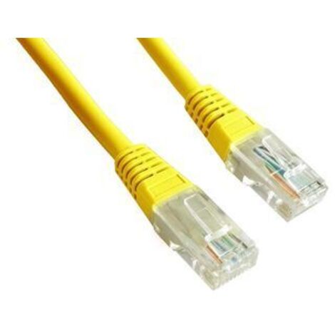 Latiguillo RJ45 UTP CAT 5E 1M Amarillo