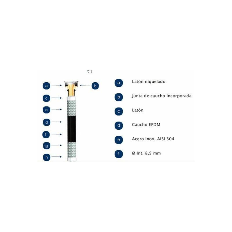 

Latiguillo Sanit Hh 1/2-1/2'-100cm 20b 110§ Aenor In. - Mateu