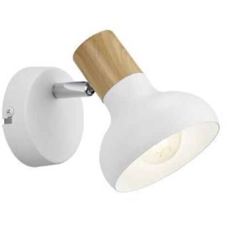 LATIKA SPOT SINGOLO BIANCO LEGNO H18