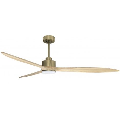 Latino - un  super destratificateur et un ventilateur avec lumière, moteur DC, 166 Cm  pales bois , thermostat, Wifi