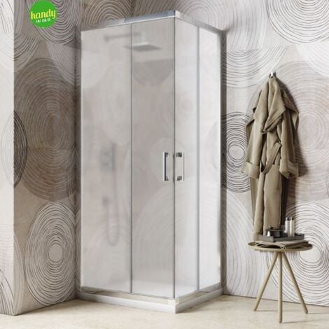 Lato doccia telescopico Tevere Silqua by Mobo satinato spess. 4mm h 190 x 100/120 cm