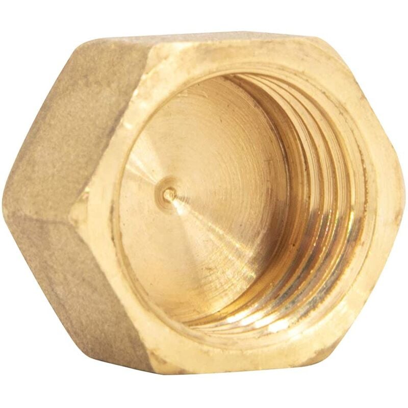 Female brass plug 5/8 sae air conditioning