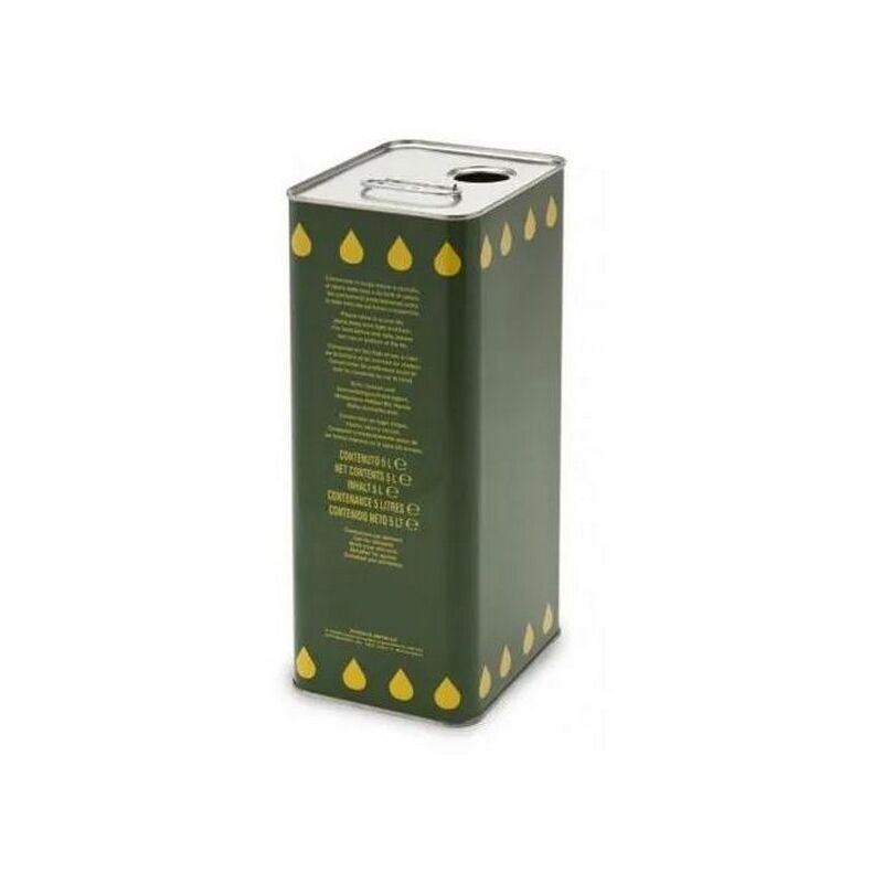 Image of Latta per olio in lamiera verde da 5 lt senza tappo accessorio