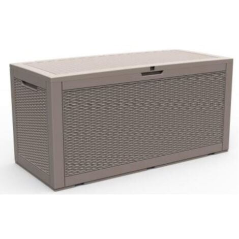 Latte Rattan Cushion Storage Box