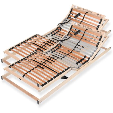 Lattenrost 180x200 cm elektrisch verstellbares Kopf & Fußteil fertig montiert 28 Latten 5 Zonen