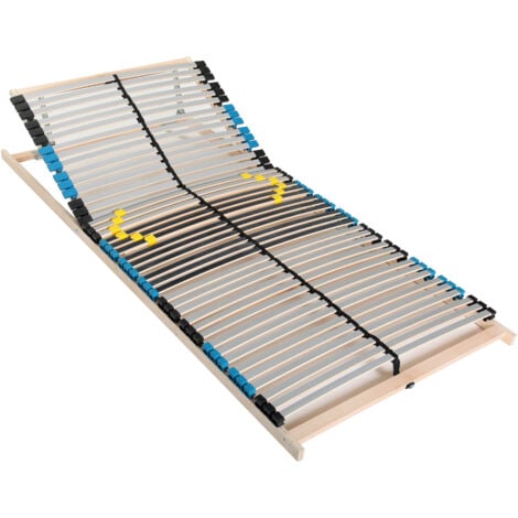 SLEEPNEO Lattenrost 90x200 Multi-verstellbarer Kopfteil, 42 Latten, 7 Zonen, Made in Germany, Belastung ca. 150Kg