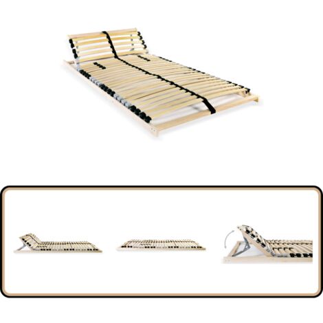 Lattenrost mit 28 Latten 7 Zonen 90x200 cm - Lattenrost - Holzrahmen - Buche - Birkenholz - Lattenrost 90x200