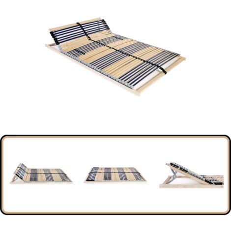 Lattenrost mit 42 Latten 7 Zonen 100x200 cm - Lattenrost - Holzrahmen - Birkenholz - Buchenholz - Lattenrost 100x200