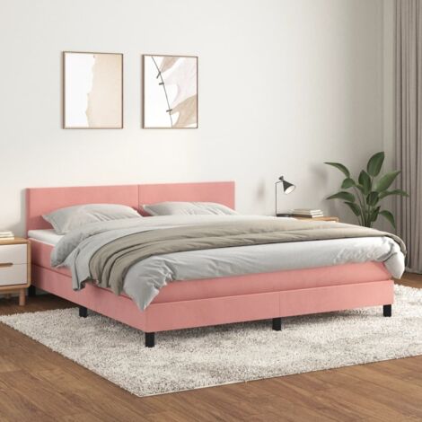 Lattenrost mit Matratze Rose 160x200 cm Samt