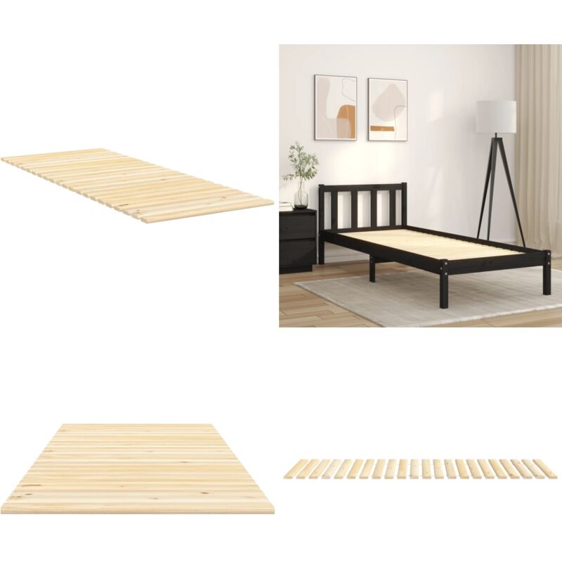 Lattes de lit 80x200 cm bois de pin massif - Lattes De Lit - Lit Plateforme - Cadre De Lit - Bois De Pin - Meuble Chambre - Home & Living