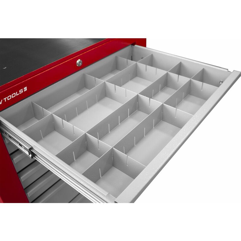Set de séparateurs de tiroirs pour servantes d'atelier compatible séries GW207G - GW207PR - PRACO3 et PRACO5 Mw Tools LV207