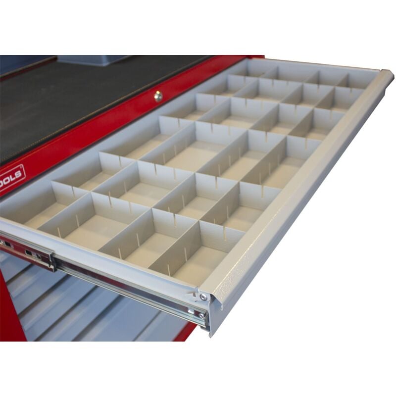 Set de séparateurs de tiroirs pour servantes d'atelier compatible séries GW307 - GW307W - GW307B et GW307K Mw Tools LV307