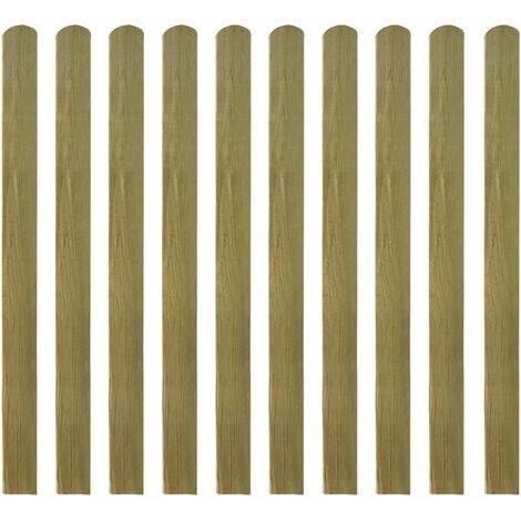 latte imprégné de barrière en bois 10 pcs 120 cm