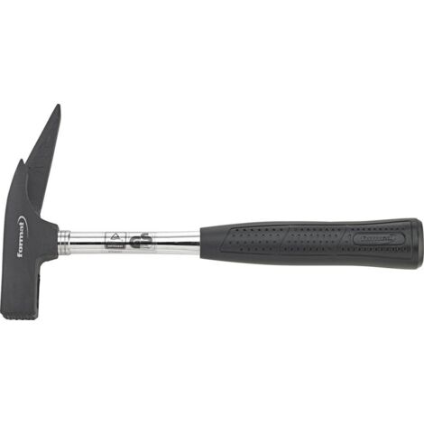 Latthammer geraut mit Nagelhalter und Stahlrohrstiel 600g FORMAT