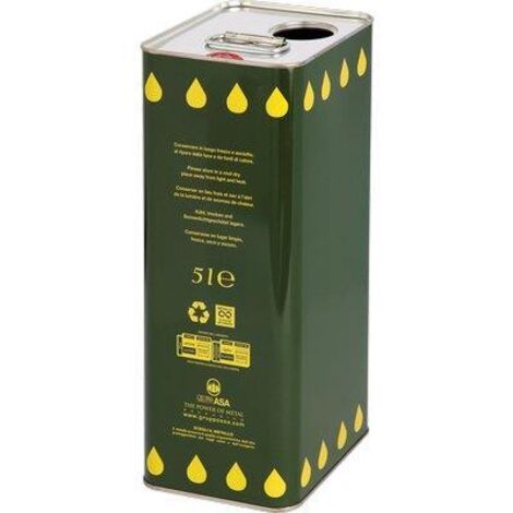 LATTINA BANDA STAGNATA FORO DOPPIO SENZA TAPPO - QUADRA F.MM 42 LT  5 (288)- 12 pezzi