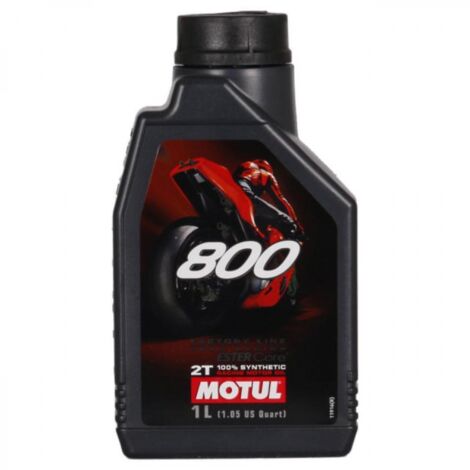 Lattina da 1l di olio 2 tempi motul 800 factory line road racing