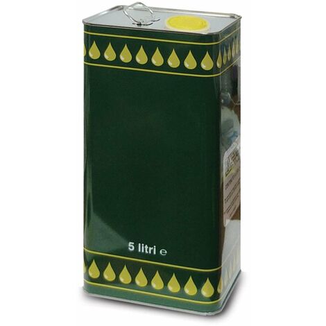 Lattina per olio con tappo, in metallo, a banda stagna. -5 Litri / Confezione da 8 Pezzi