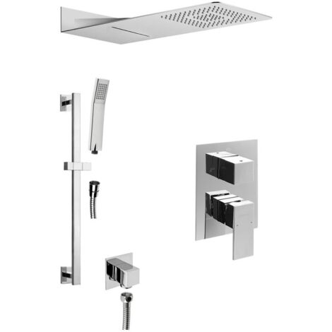 LATUS douche cachée avec levier, 3 prises, chrome